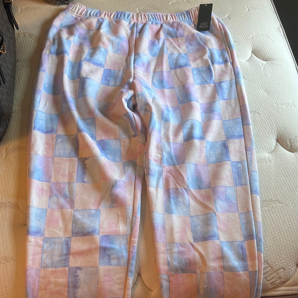 Checked Sweatpants